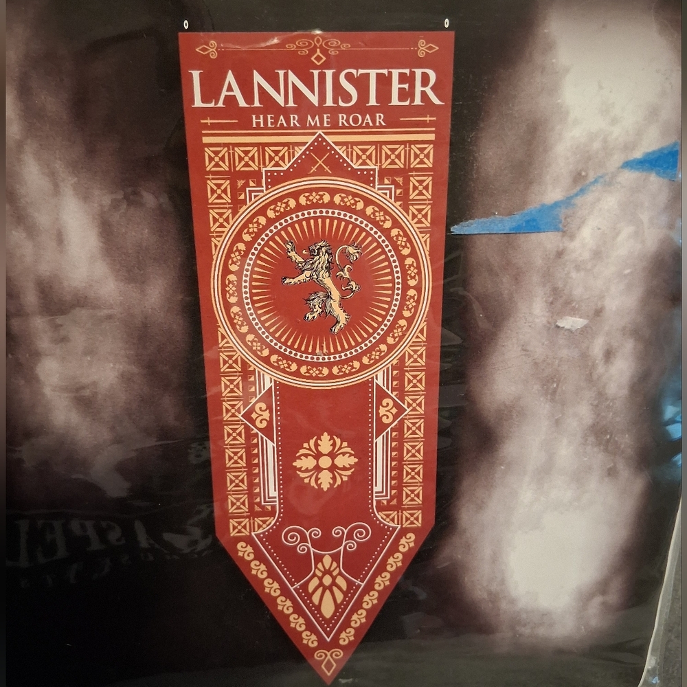 Game Of Thrones Lannister Banner Red Lion